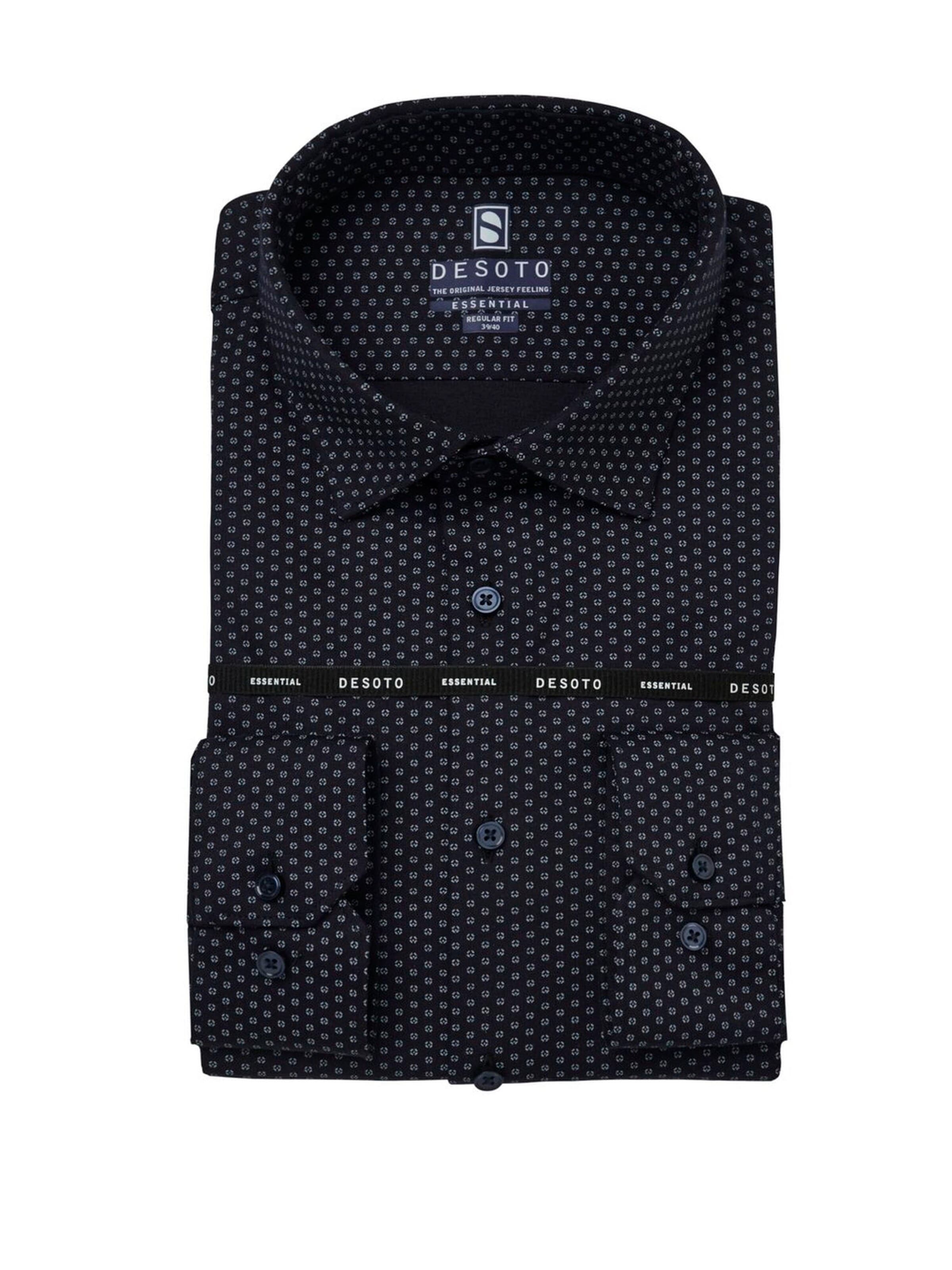 DESOTO Regular fit Button Up Shirt in Blue: front
