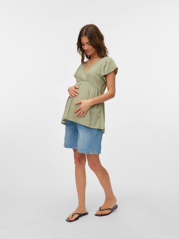 MAMALICIOUS T-Shirt 'MLCAILEEN TESS' in Grün
