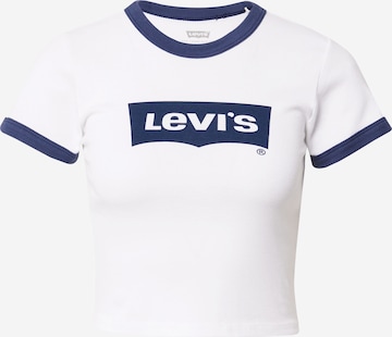 LEVI'S ® Tričko 'Graphic Ringer Mini Tee' - biela: predná strana