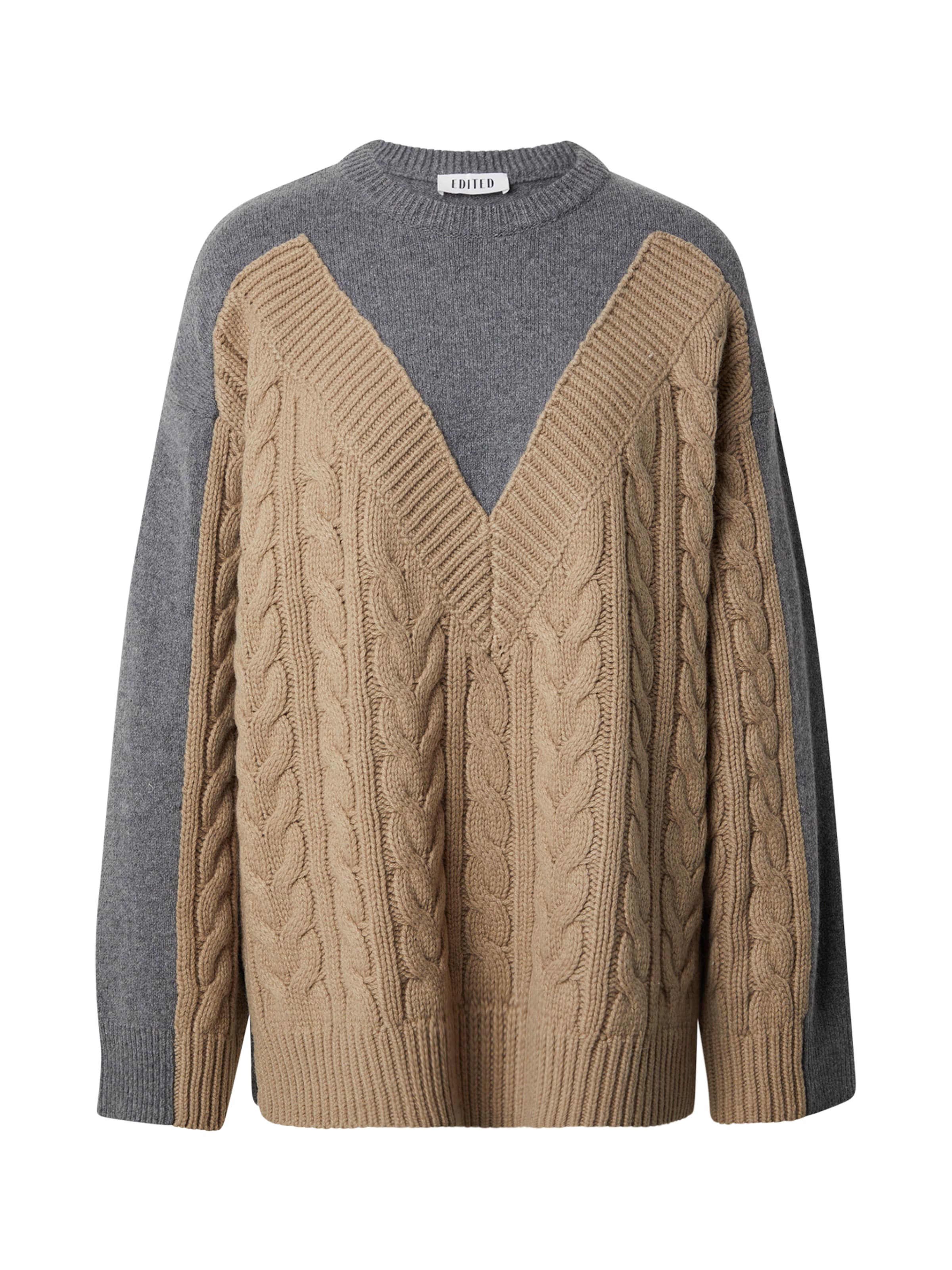 EDITED Πουλόβερ 'Danica' σε μπεζ: μπροστά