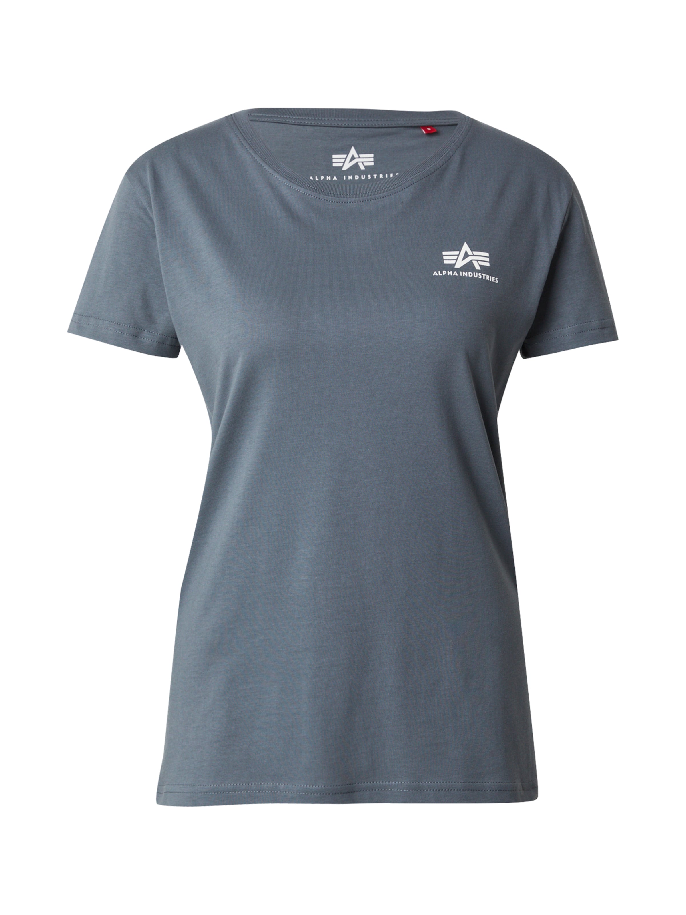 ALPHA INDUSTRIES Tričko – modrá: přední strana