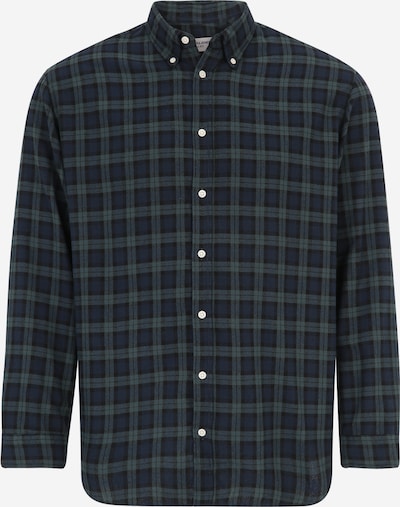 JACK & JONES Button Up Shirt 'Cozy' in Dark blue / Khaki / Black, Item view
