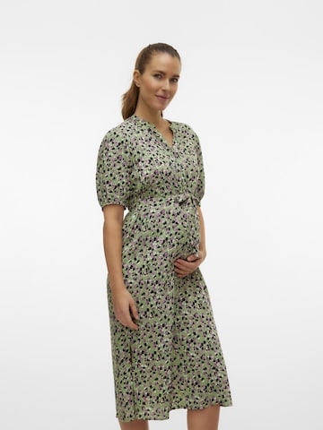 MAMALICIOUS Shirt Dress 'MERCY LIA' in Green: front