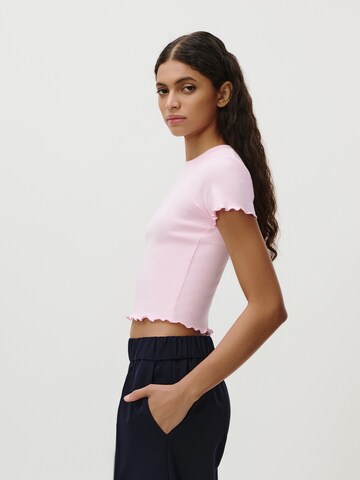 T-shirt 'Teresa' LeGer by Lena Gercke en rose : sur le côté