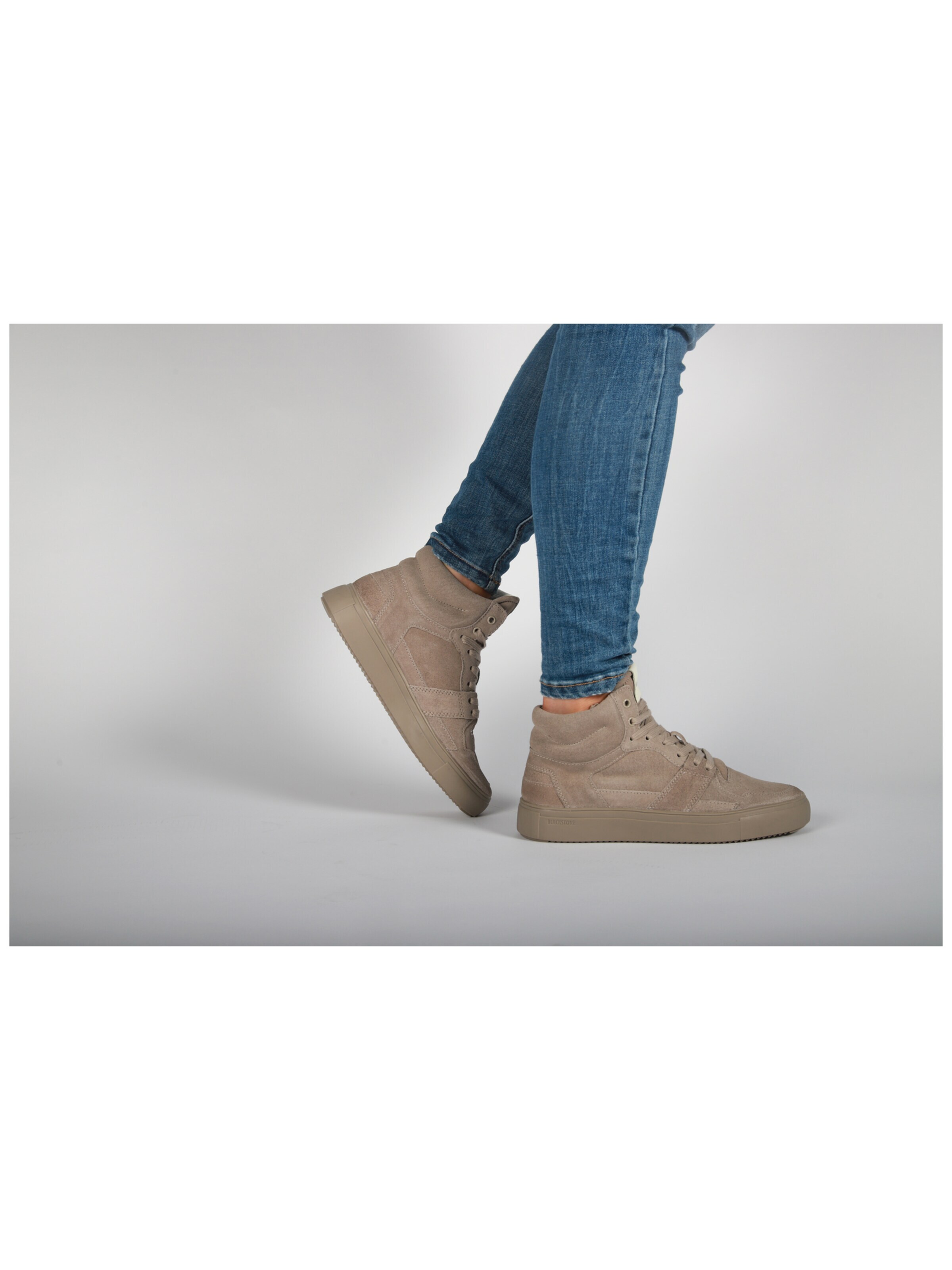 BLACKSTONE Sneakers hoog 'KEYLA' in Grijs