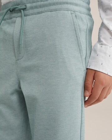 WE Fashion Slimfit Broek in Blauw