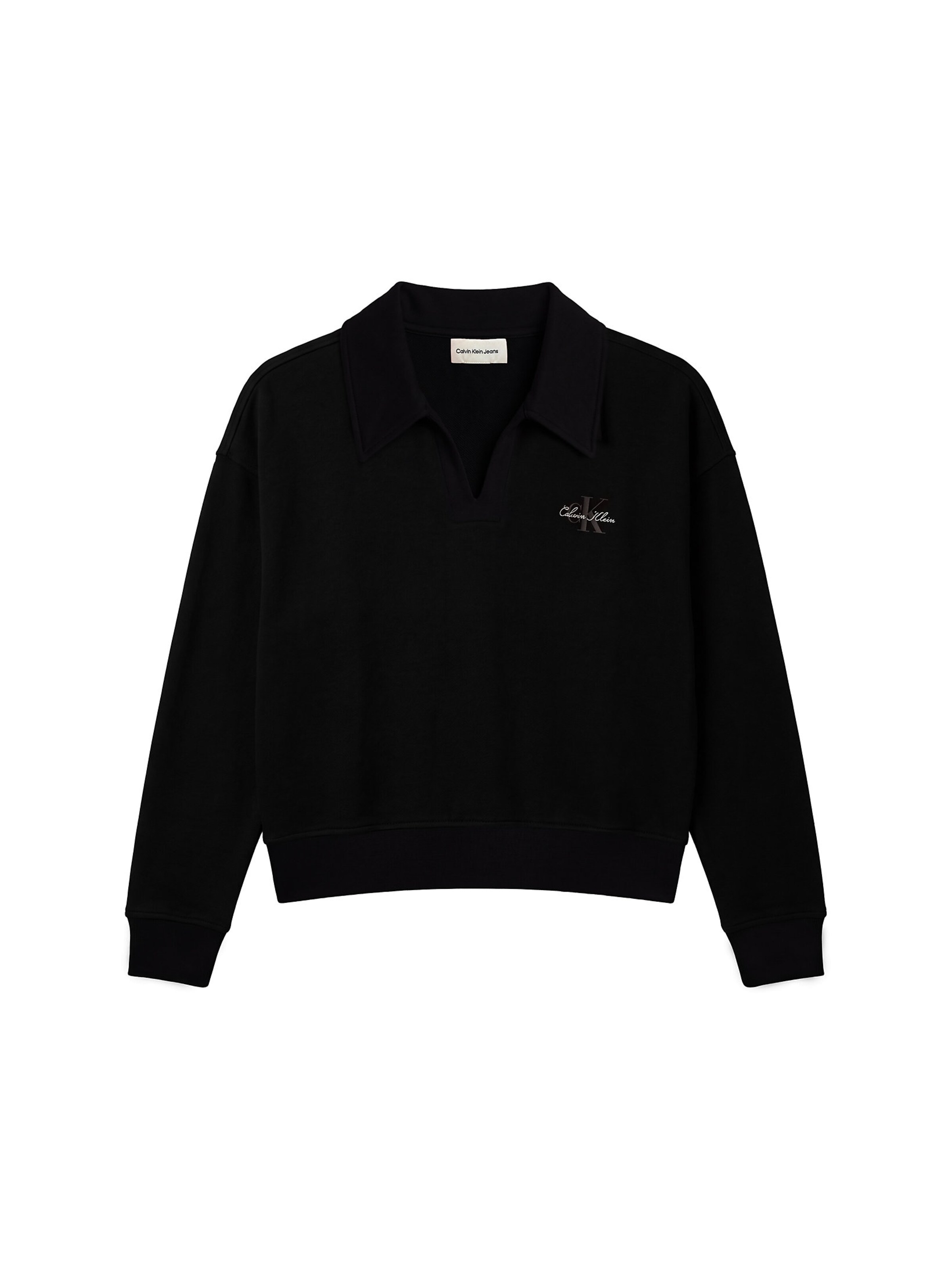 Calvin Klein Jeans Sweatshirt in Schwarz: Vorderseite