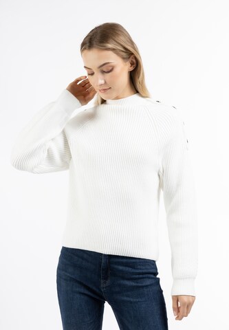 DreiMaster Maritim Pullover in Weiß: predná strana