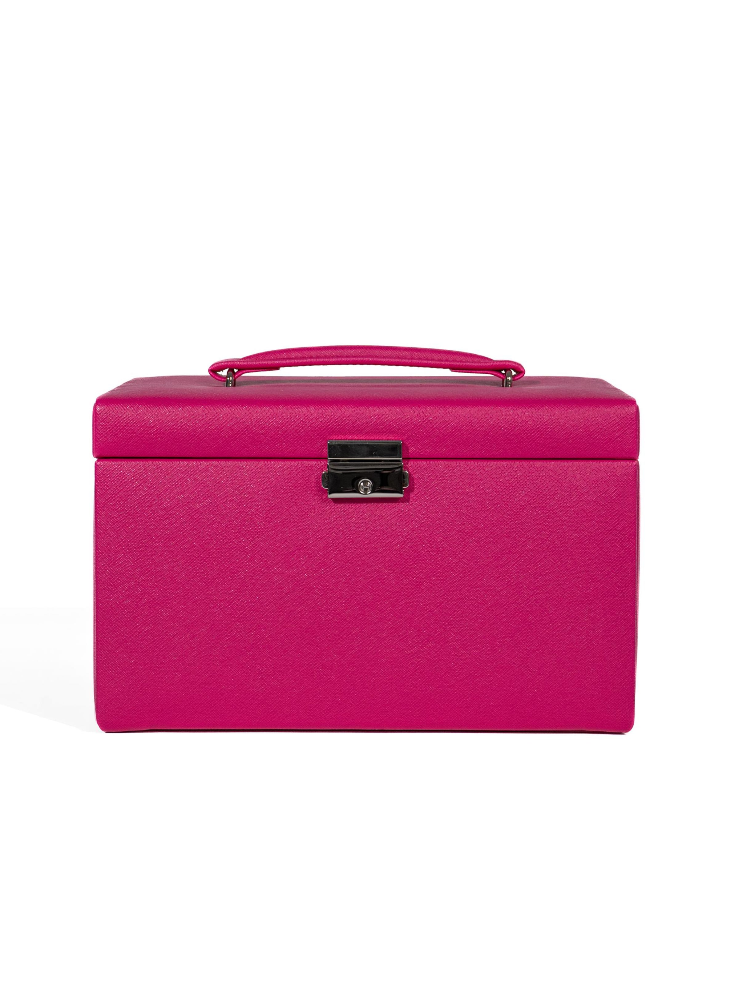 Friedrich23 Jewelry storage 'JOLIE Schmuckkästchen - Kreuznarben Optik' in Pink: front