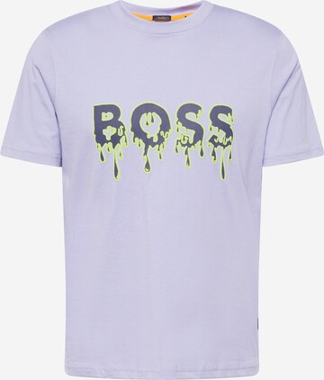 BOSS Shirt in Lila: voorkant