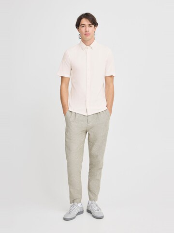 Casual Friday - Slim Fit Camisa ' CFFOLKE piquet ' em branco