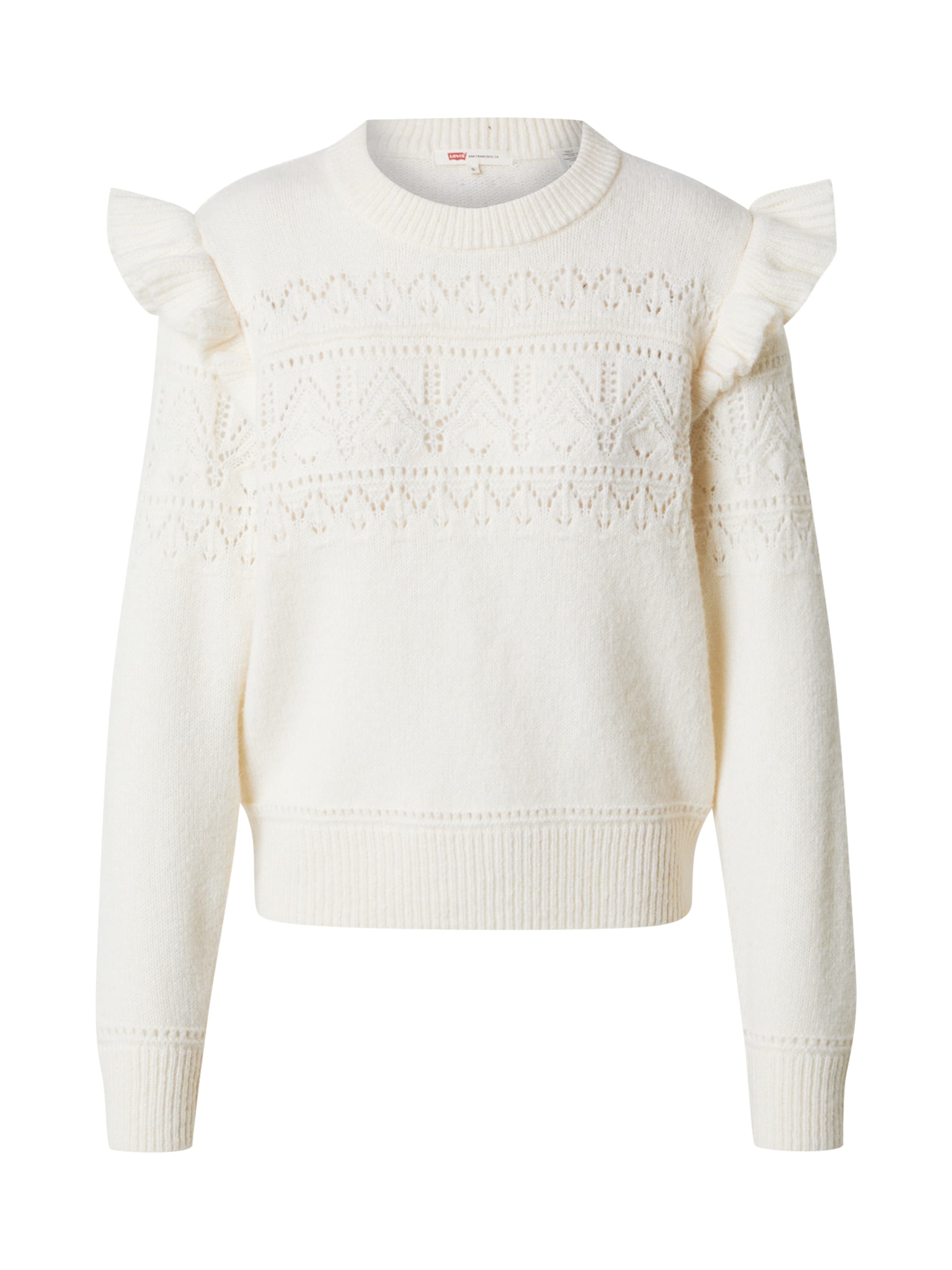 LEVI'S ® Πουλόβερ 'Shane Flutter Sleeve Sweater' σε εκρού, Άποψη προϊόντος