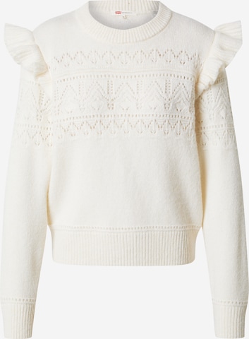 LEVI'S ®Pulover 'Shane Flutter Sleeve Sweater' - bež boja: prednji dio
