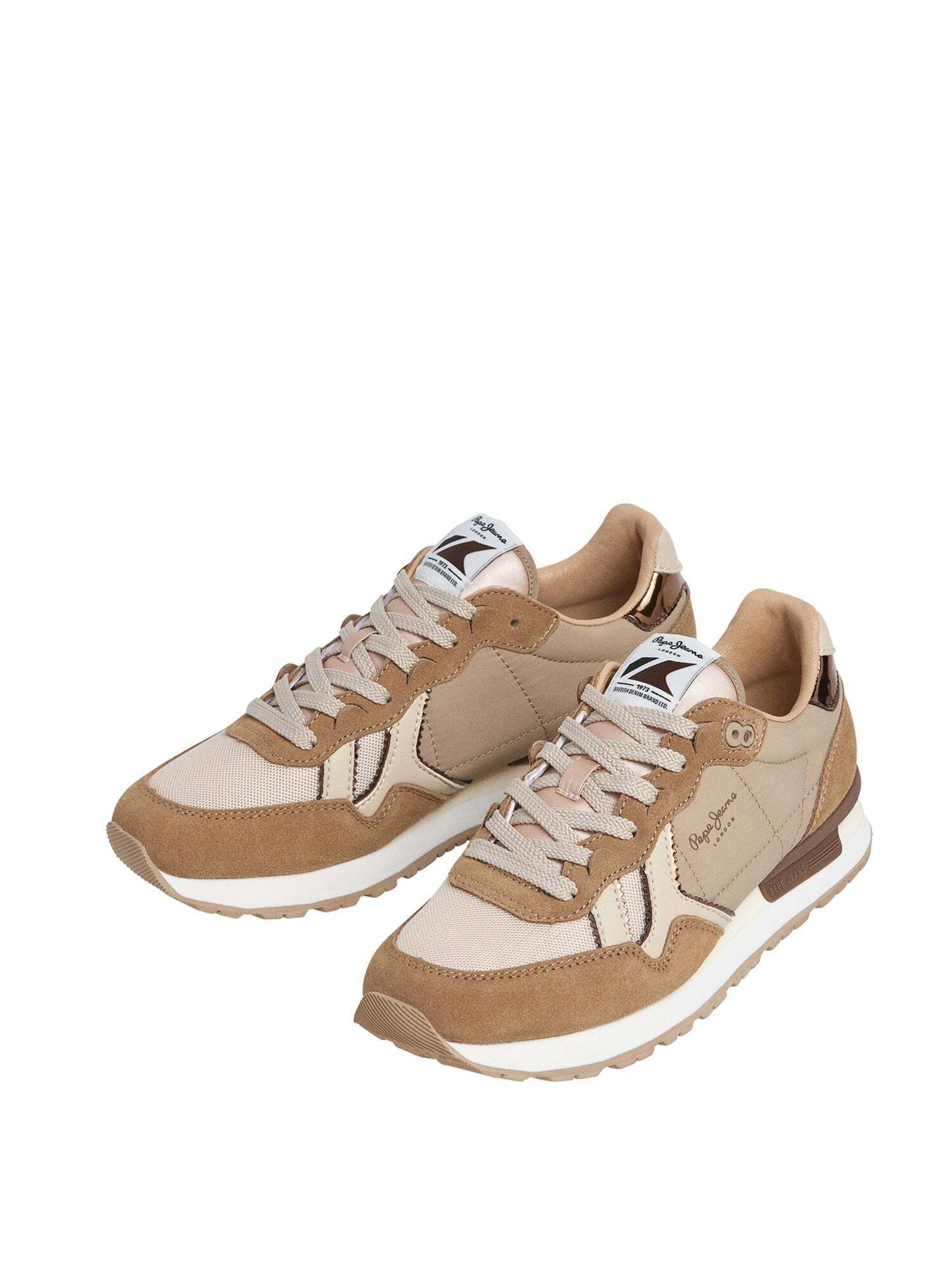 Pepe Jeans Sneaker 'Brit Mirror' in Beige