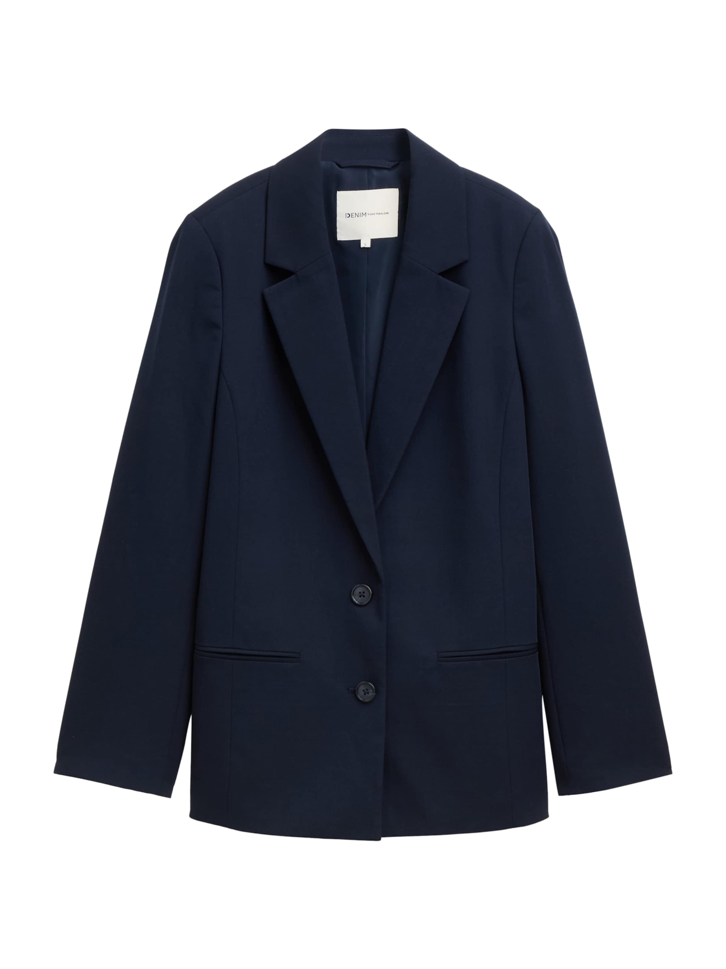 TOM TAILOR DENIM Blazer in Blue: front