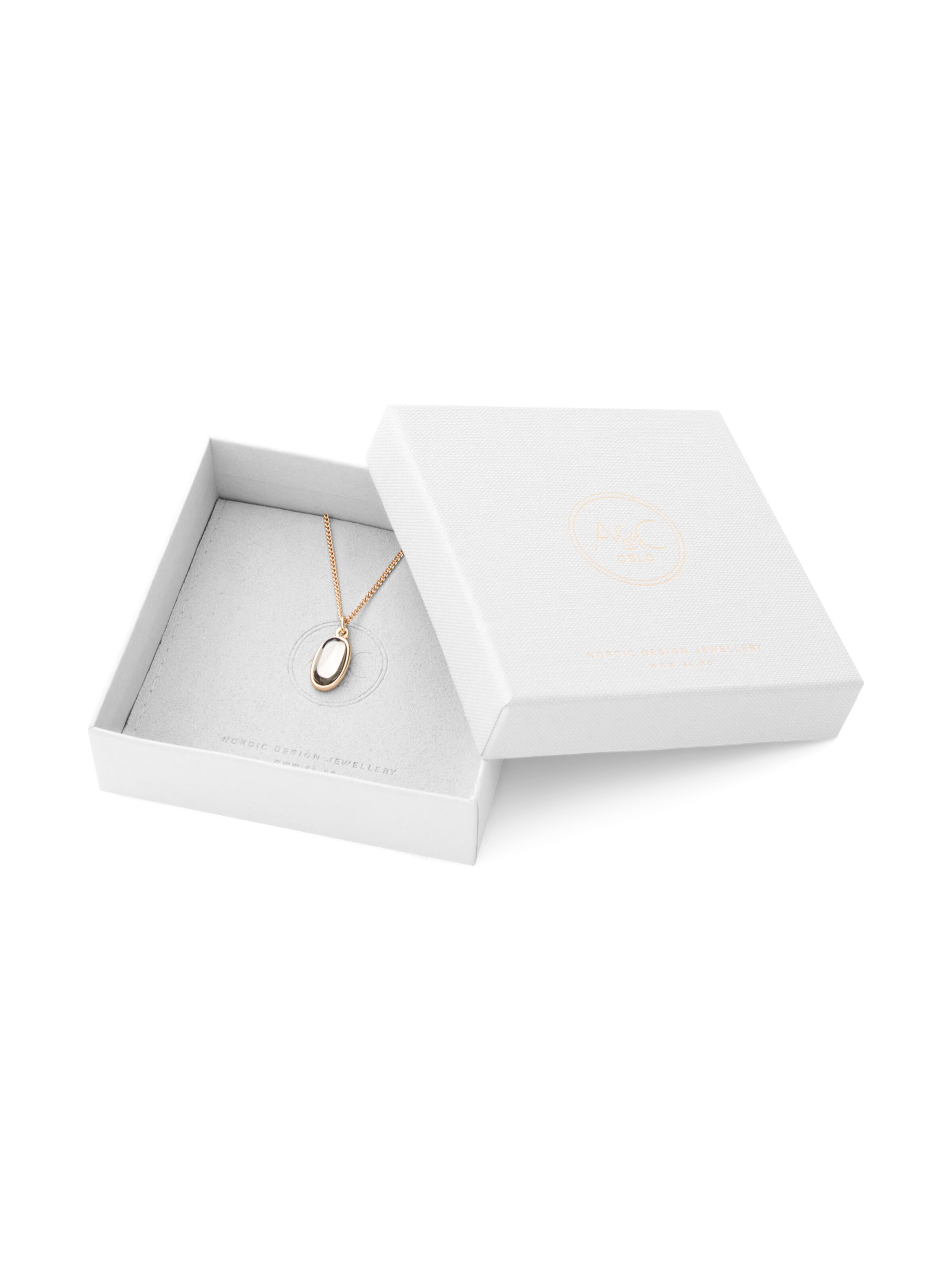 Chaîne 'Liquid' A&C Oslo – Nordic Design Jewellery en or