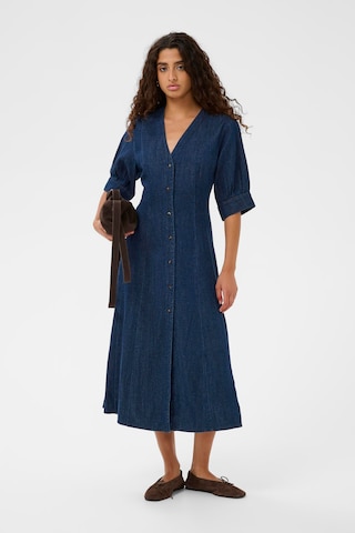 SOAKED IN LUXURY Jurk 'SLChaman Daria ' in Blauw: voorkant