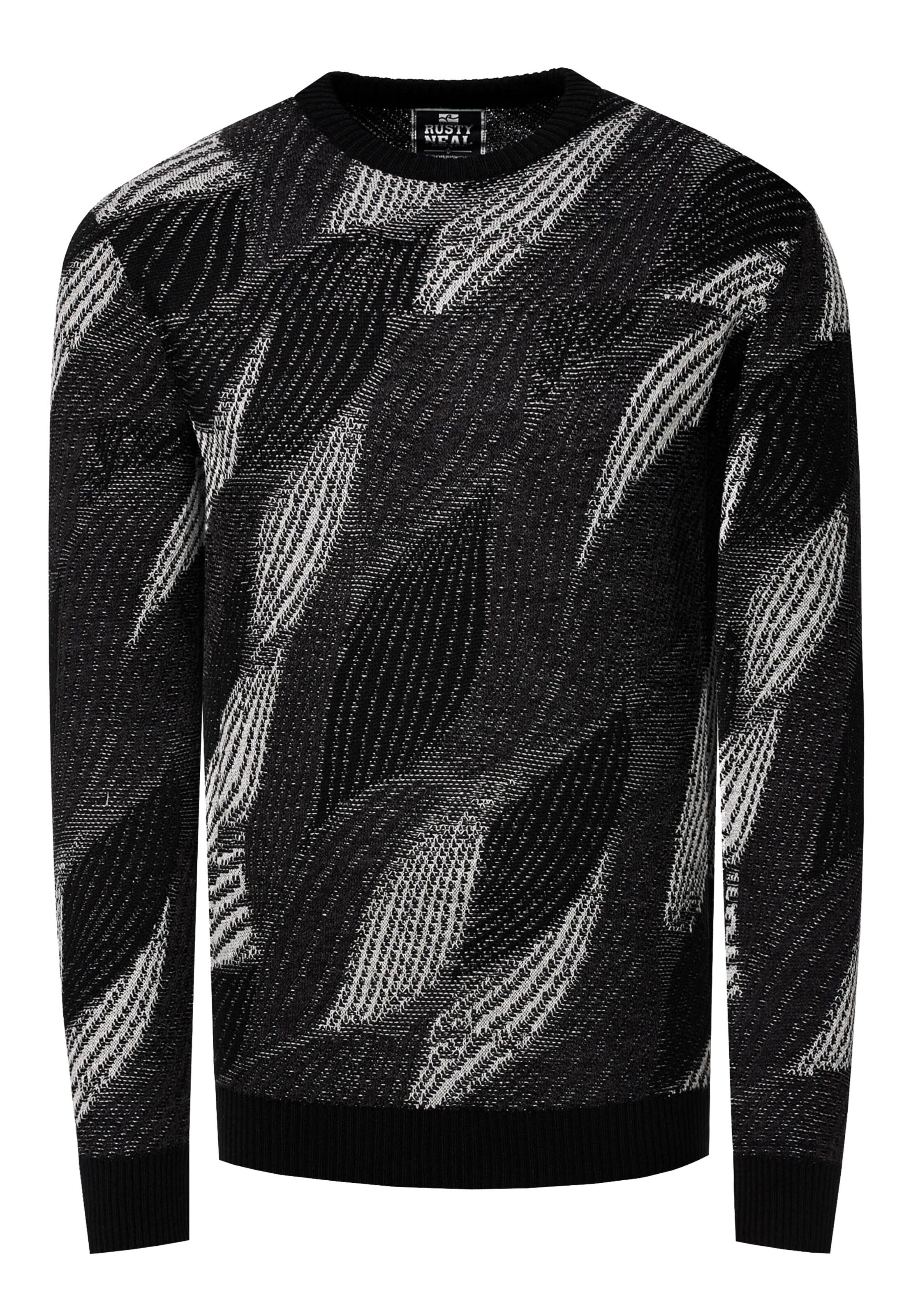Rusty Neal Trui in Zwart: voorkant