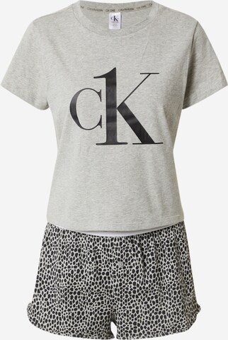 Calvin Klein Underwear Regular Korte pyjama in Grijs: voorkant