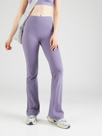 NIKE Flared Workout Pants 'ZENVY' in Purple: front
