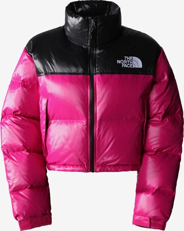 THE NORTH FACE Prehodna jakna 'Nuptse' | roza barva: sprednja stran