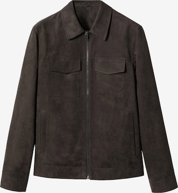 MANGO MANPrijelazna jakna 'Jansen' - smeđa boja: prednji dio