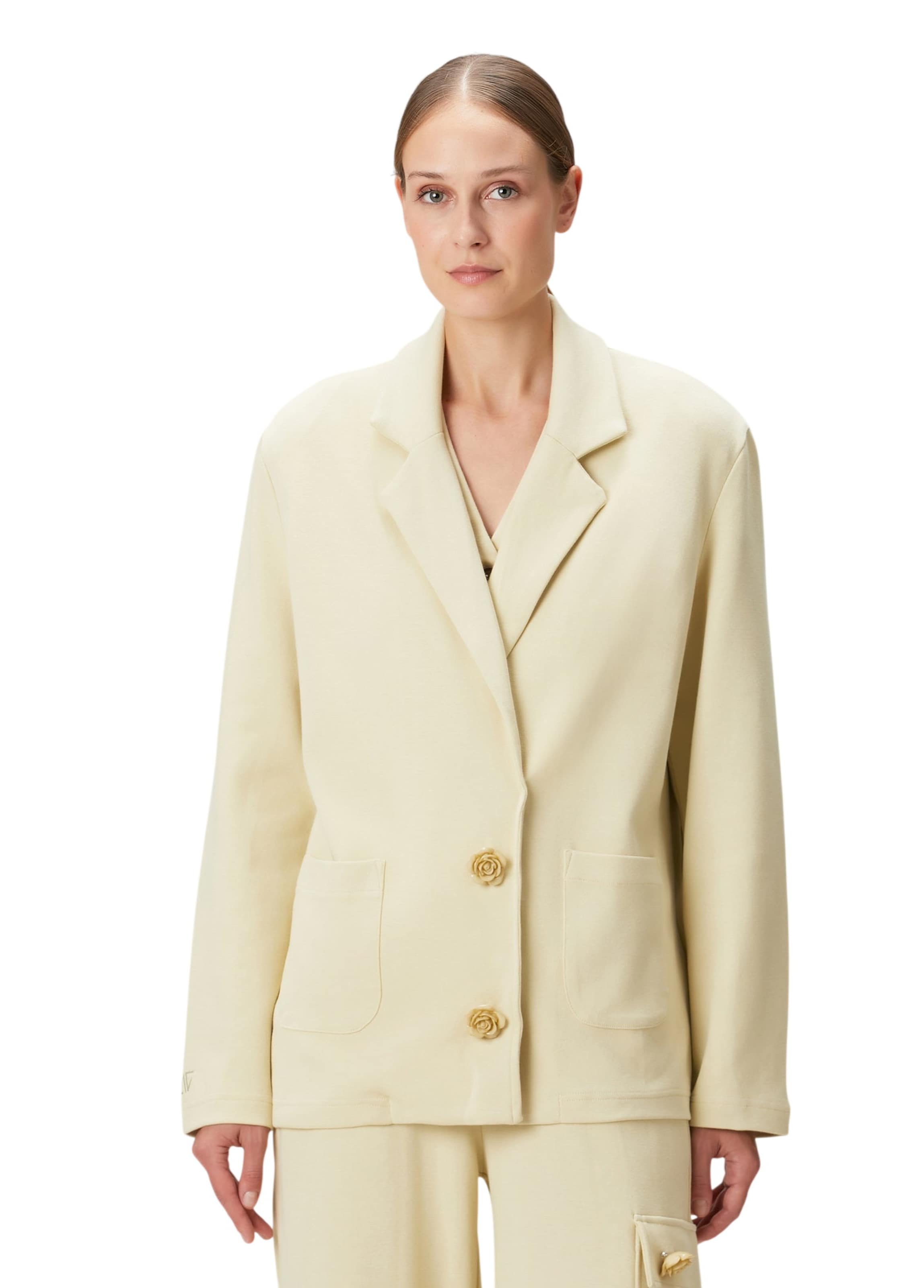 BASSIGUE Blazer in Yellow: front
