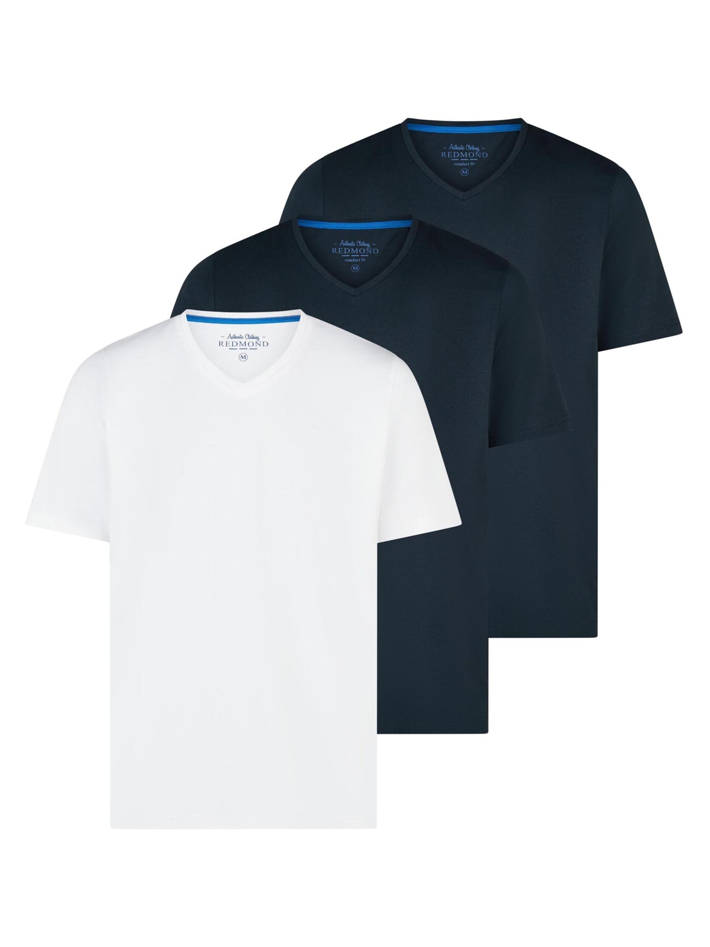 redmond Shirt 'Basic'‌‌‌‌‌‌‌‌‌ in Blau: Vorderseite