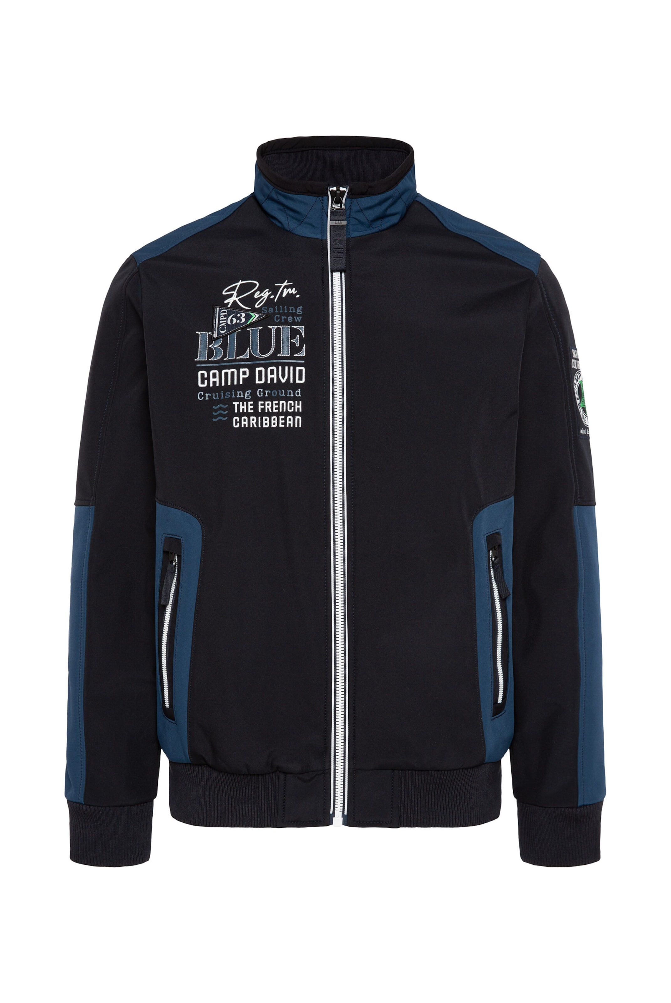 CAMP DAVID Between-Season Jacket in Blue: front