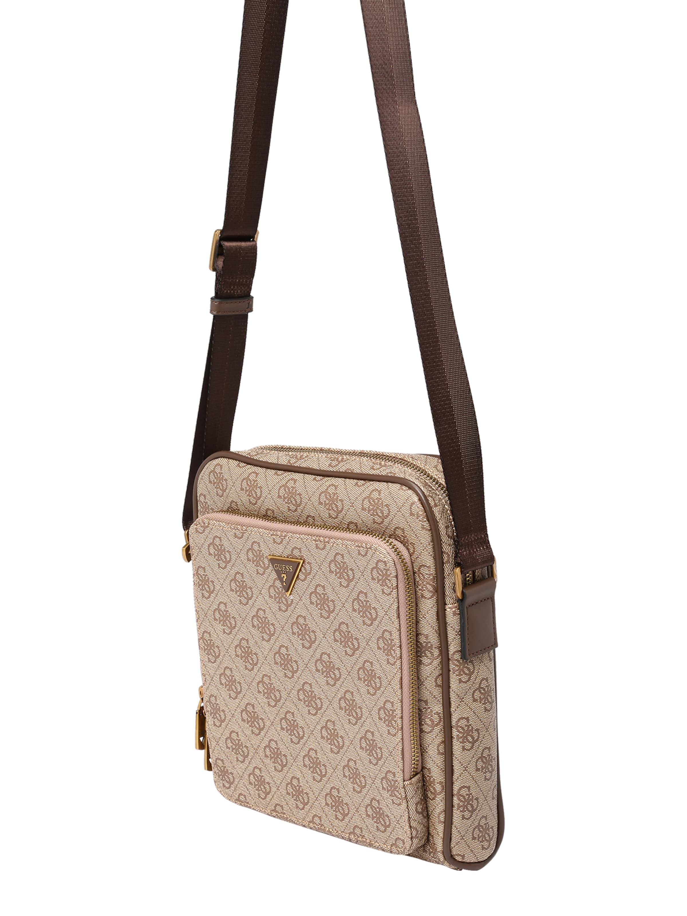 GUESS Crossbody bag 'MILANO CROSSBODY POCKET M' in Beige