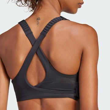 ADIDAS PERFORMANCE Bustier Sport-BH 'FastImpact Luxe' in Schwarz