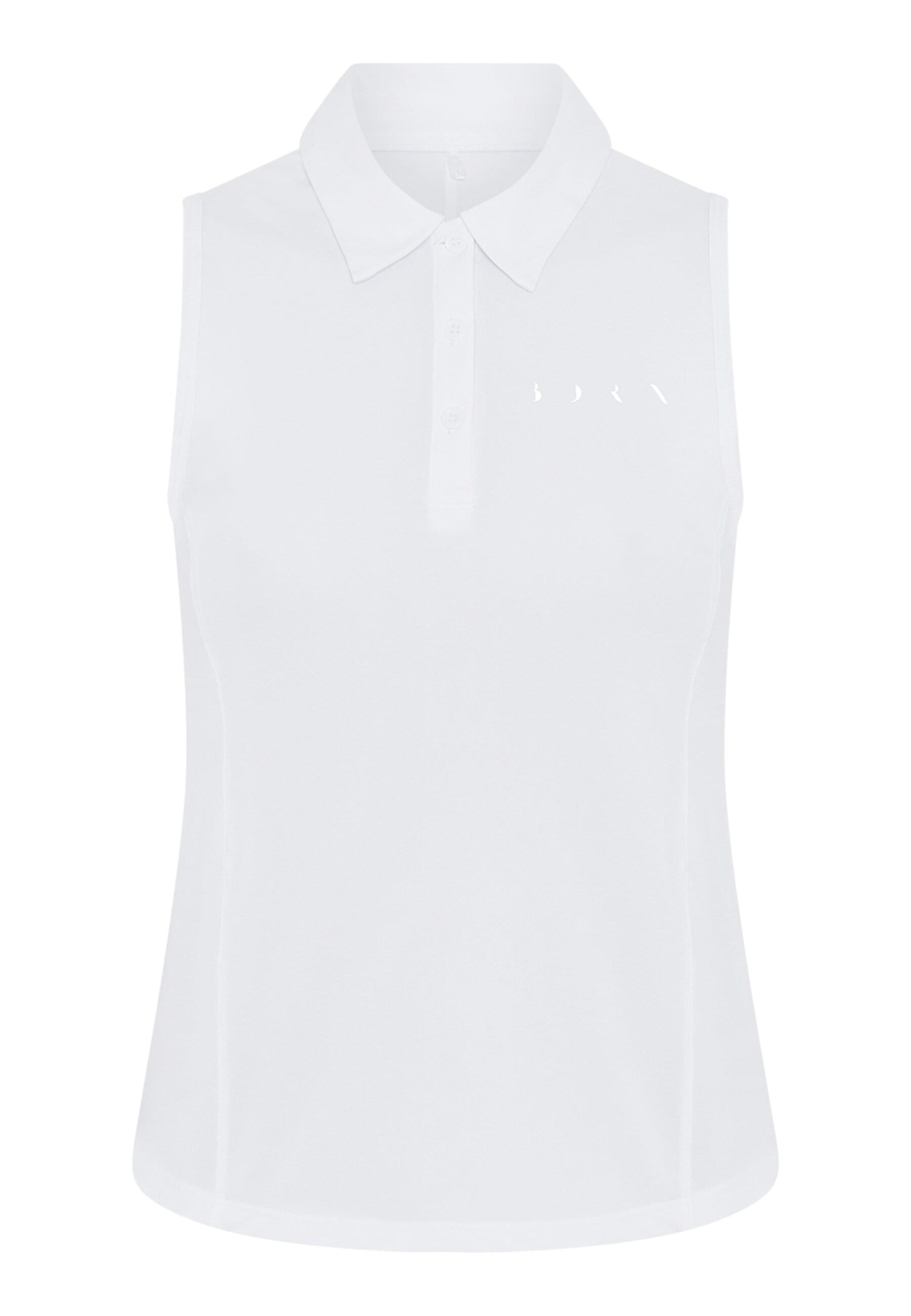 Born Living Yoga Sporttop in Weiß: Vorderseite