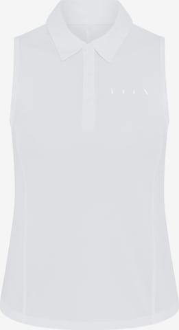 Born Living Yoga Sports top in White: front
