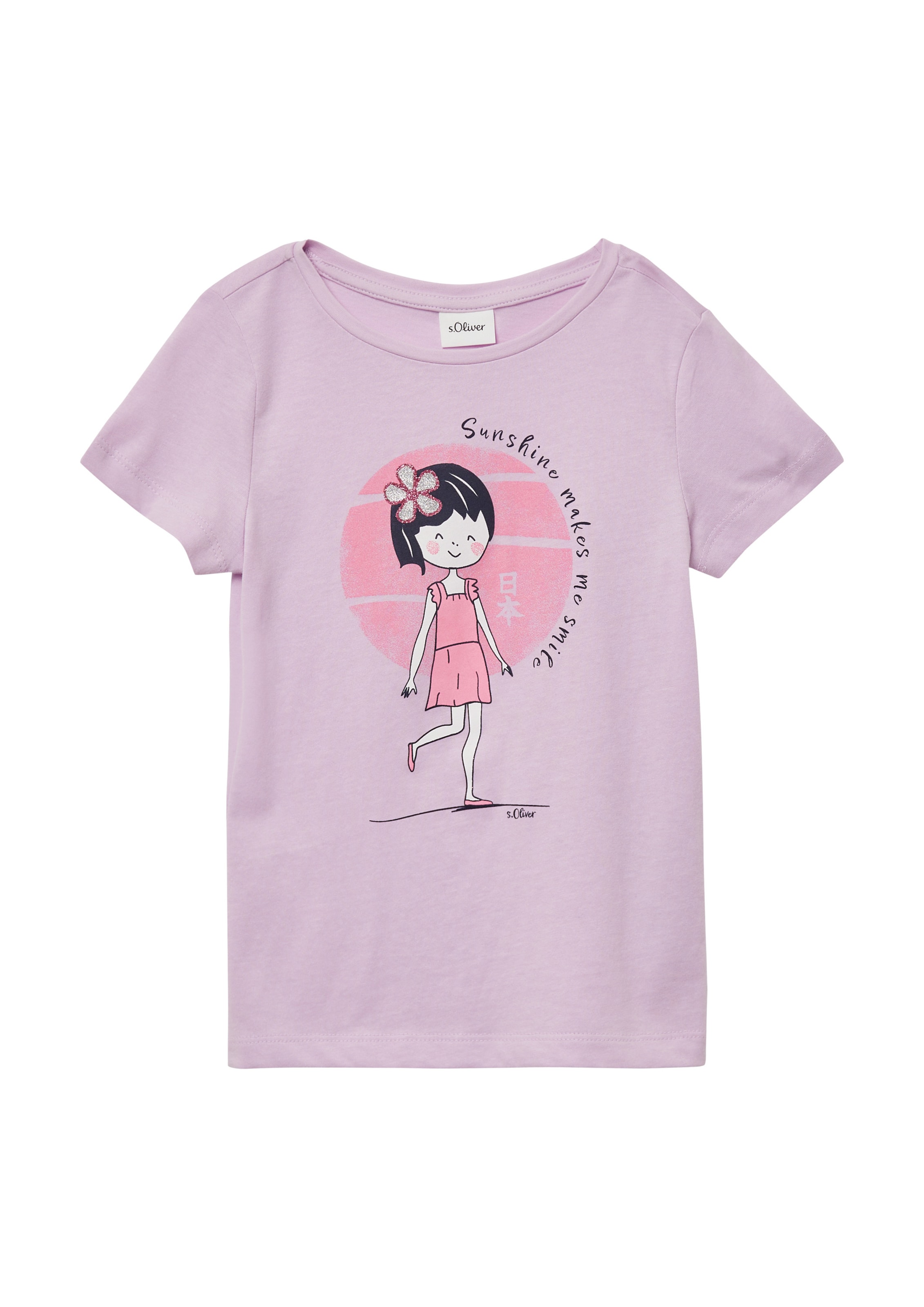 s.Oliver Shirt in Lila: Vorderseite