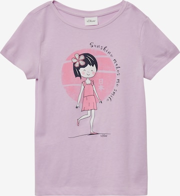 s.Oliver Shirt in Lila: Vorderseite