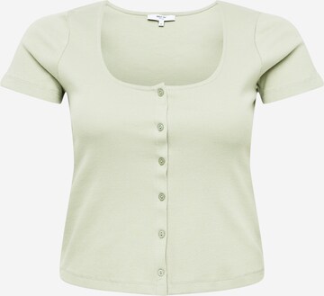 ABOUT YOU Curvy Shirt 'Samara' in Groen: voorkant