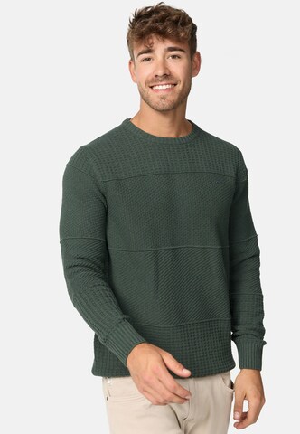 INDICODE JEANS Pullover 'Justice' in Grün