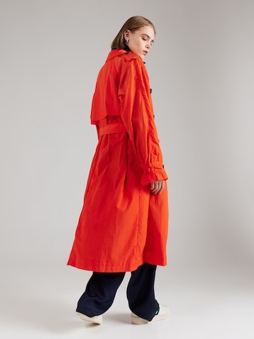 No. 1 Como Between-Seasons Coat in Red