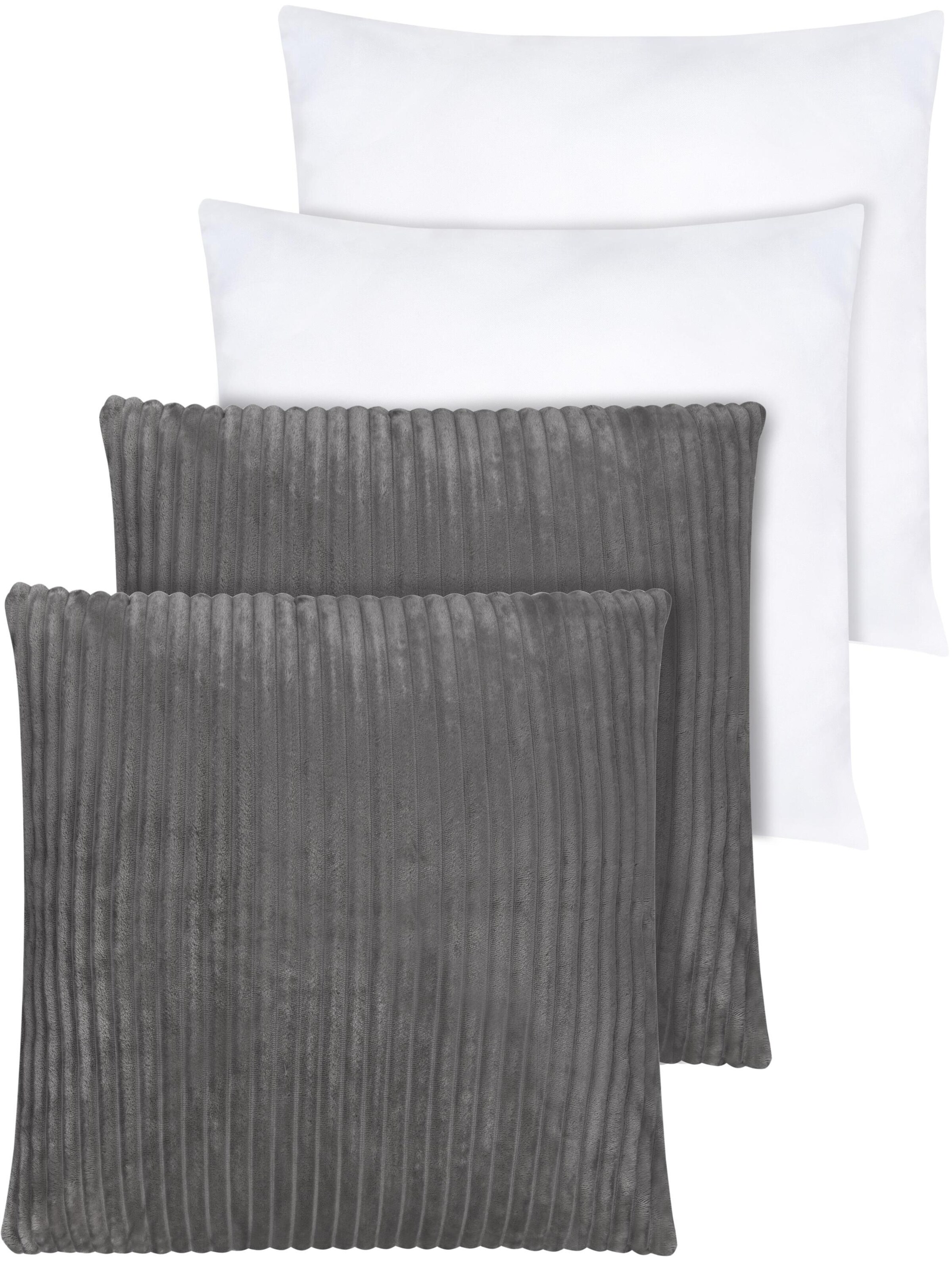 Aspero Kissen in dunkelgrau, Produktansicht