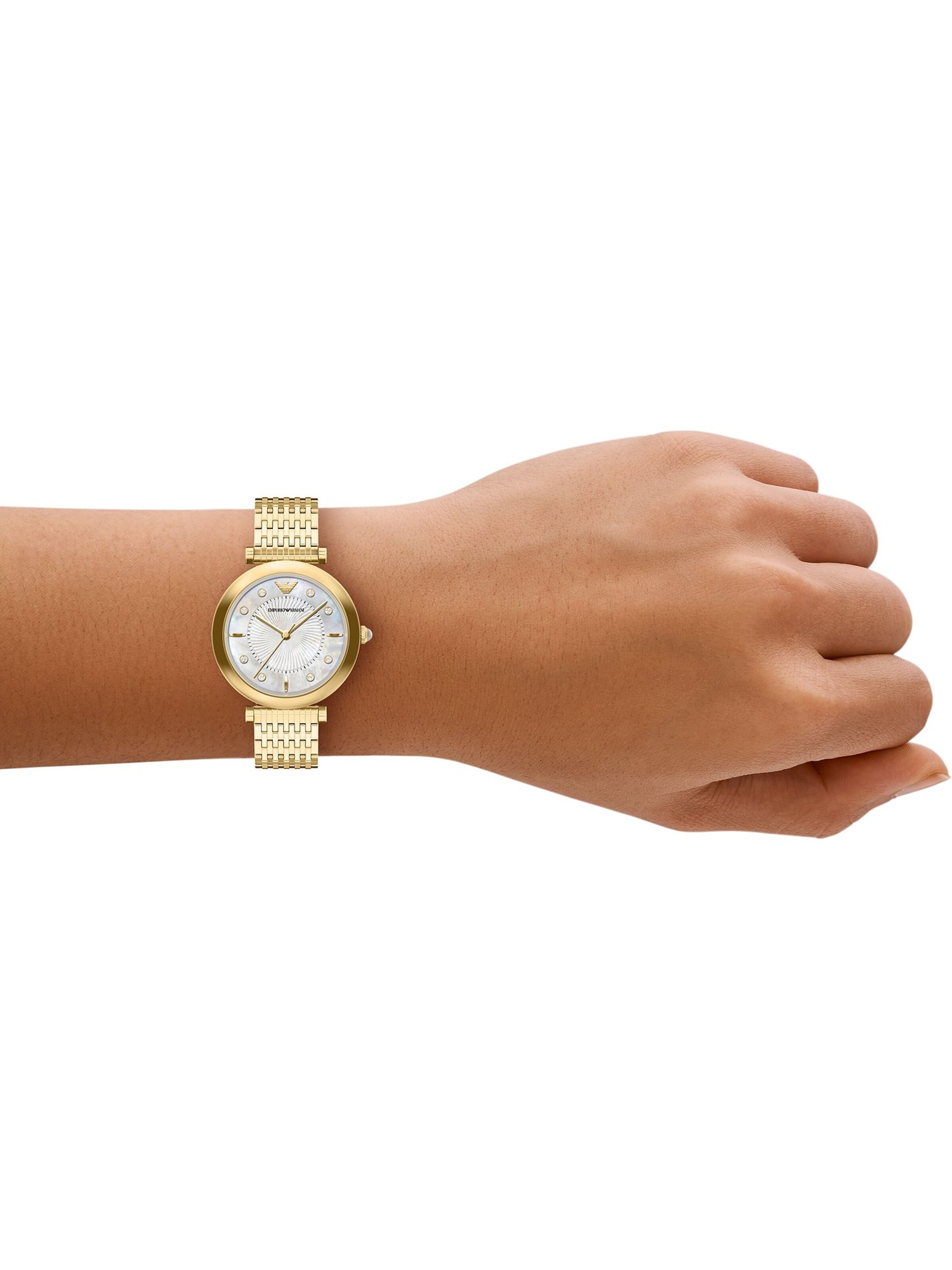 Emporio Armani Analog watch in Gold: front