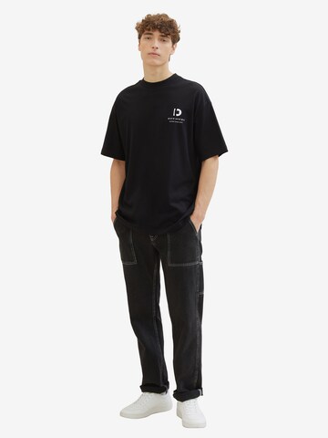 TOM TAILOR DENIM T-Shirt in Schwarz