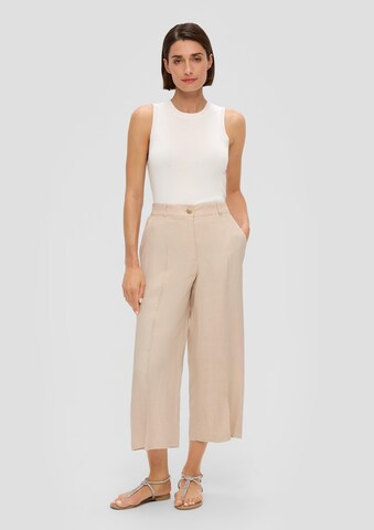 s.Oliver BLACK LABEL Wide leg Pants in Beige