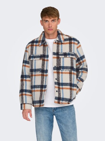 Only & Sons Демисезонная куртка 'ONSGIO' в Белый: спереди