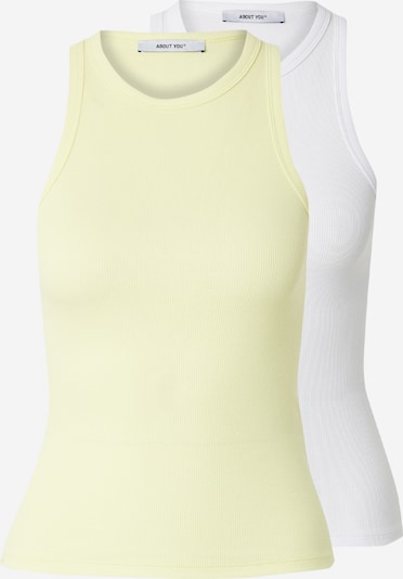 Palaidinė be rankovių 'Anian' iš ABOUT YOU, spalva – šviesiai geltona / balta, Prekių apžvalga
