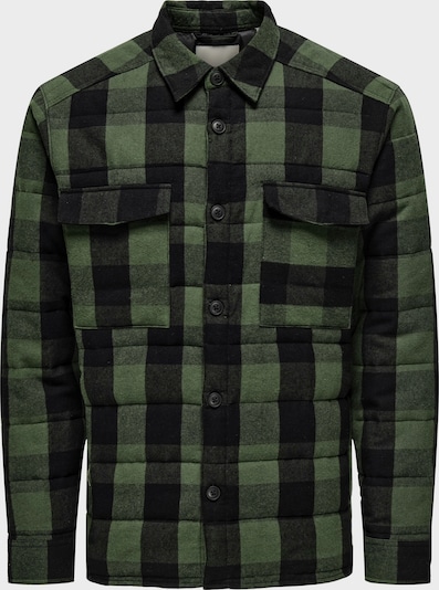 Only & Sons Välikausitakki 'ONSGudmund' värissä kuusi / musta, Tuotenäkymä