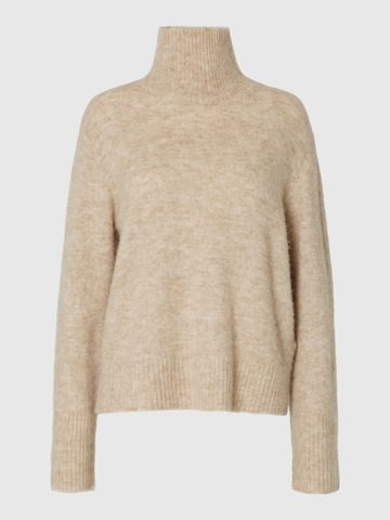 SELECTED - Jersey en beige