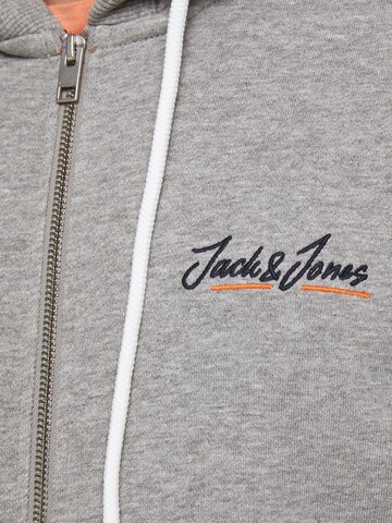 JACK & JONES Sweat jacket 'Tons' in Grey