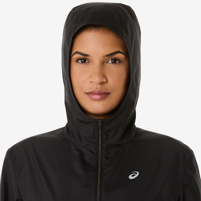 ASICS Sportska jakna u crna / bijela, Pregled proizvoda