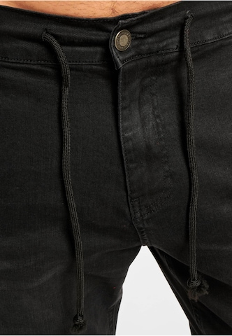 2Y Premium Tapered Jeans in Zwart