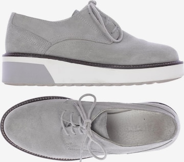 Zign Flats & Loafers in 38 in Grey: front
